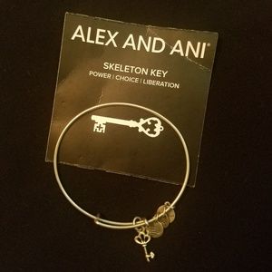 Alex and Ani Skeleton Key in Silver - EUC